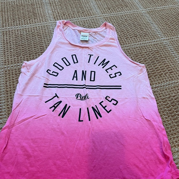 PINK ombre tank top - Picture 4 of 4